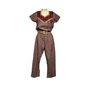 Boho Two Piece Outfit with Belt